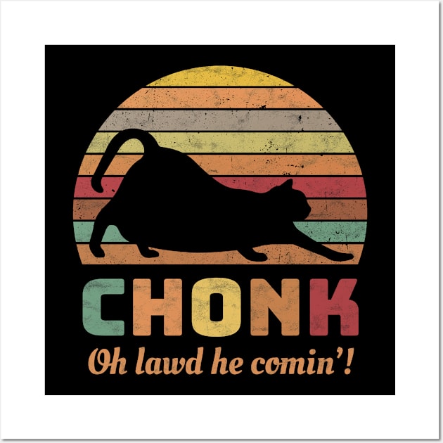 Funny Chonk Scale Cat Meme Memes Wall Art by favoriteshirt